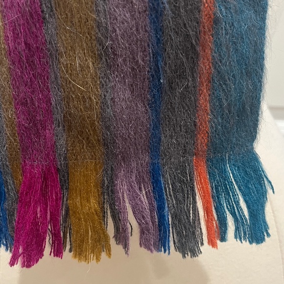 SHUPACA Alpaca Blend Colorful Scarf 74" X 11 3/4" Soft & Cozy - Picture 3 of 9